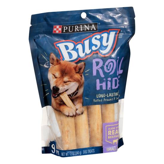 Busy Purina Rawhide Small/Medium Breed Dog Bones Rollhide (9 ct)