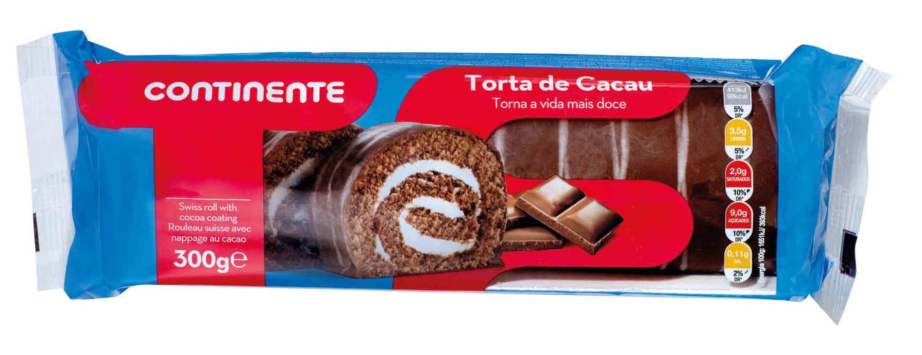 Torta de Cacau Continente (emb. 300 gr)