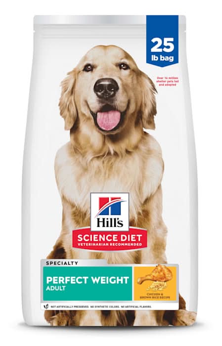 Hill's Science Diet Adult Perfect Weight Chicken Recipe Dry Dog Food, 25 lbs.