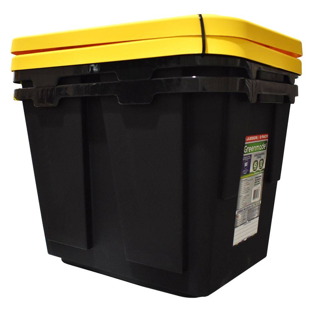 Greenmade · Caja organizadora 52.1 l, negro (2 )