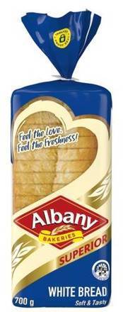 Albany Sup Bread 700g White