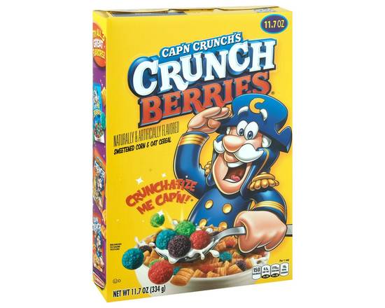 Cap'n Crunch · Berries Sweetened Corn & Oat Cereal (11.7 oz)