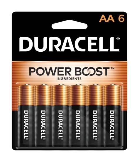Duracell® Coppertop AA Alkaline Batteries, Pack Of 6