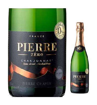 262706：〔ノンアルコール〕 ピエール シャヴァン ピエール ゼロ ブラン ド ブラン NV 750ML / Pierre Zero Chardonnay Sparkling Non-Alcoholic Wine, 750ML