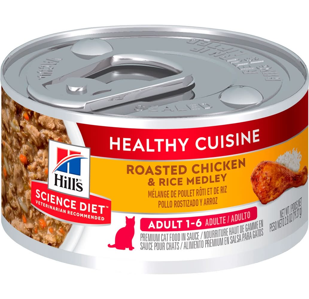 Hill's · Alimento húmedo para gatos, pollo rostizado-arroz, Adulto 1-6 (79 g)