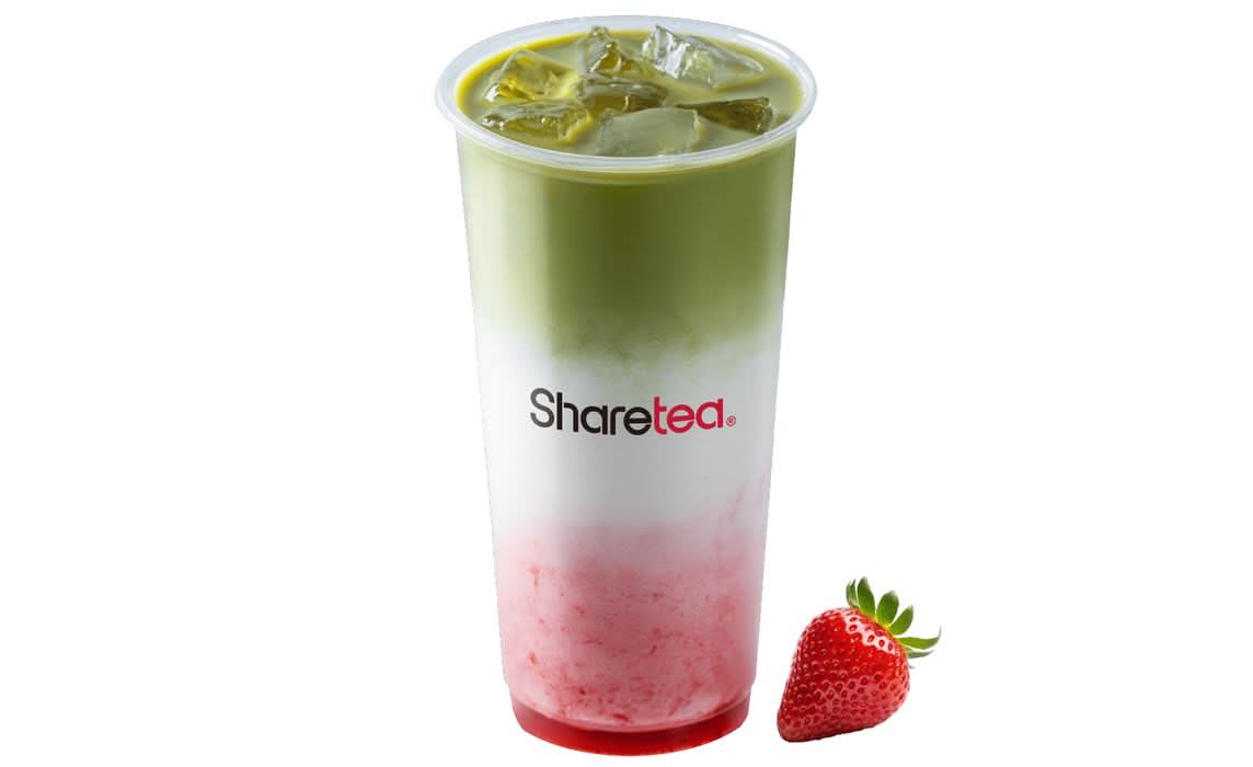 Strawberry Matcha Fresh Milk