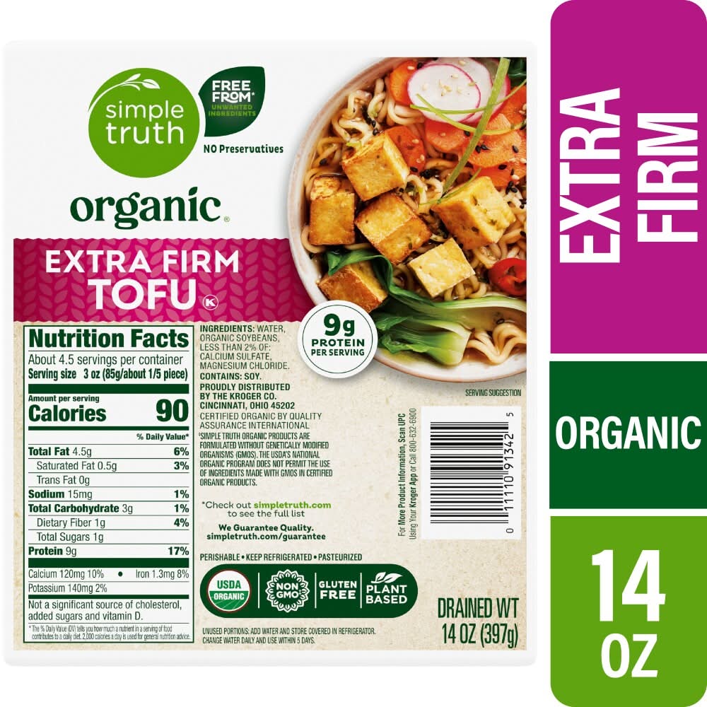Simple Truth Organic Tofu, Extra Firm (14 oz)