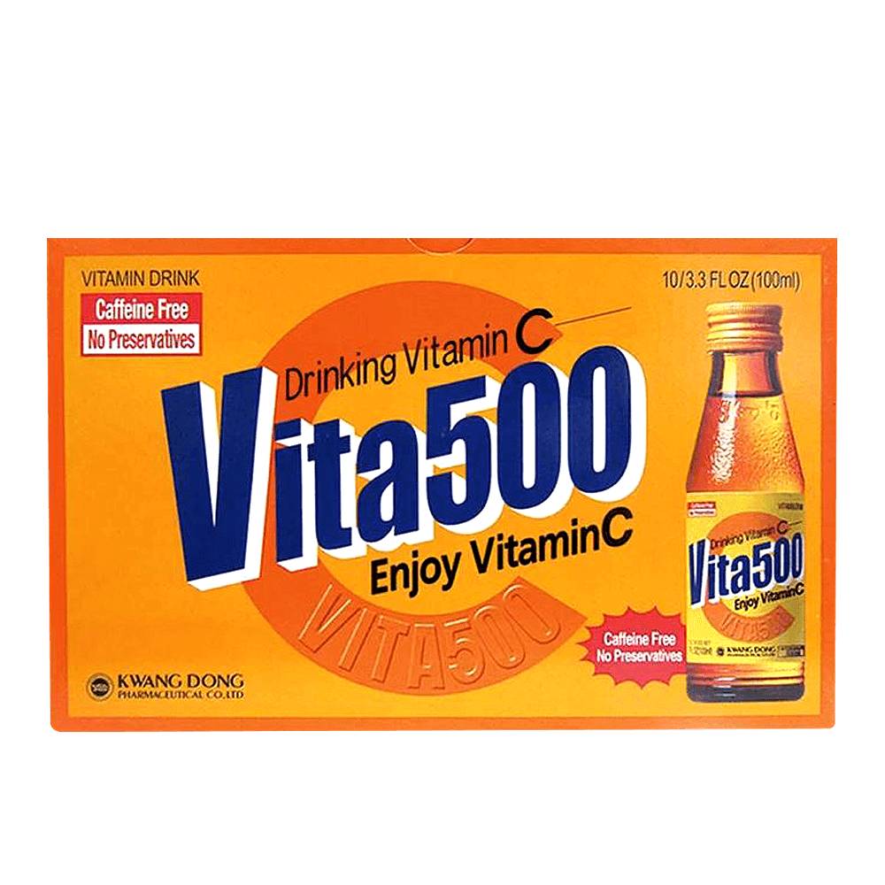 Kwangdong Vita 500 Vitamin C Drink (10 x 3.3 fl oz)