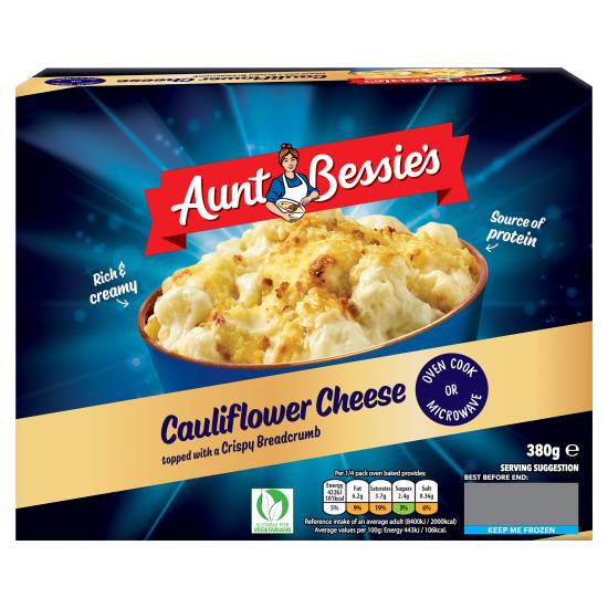 Aunt Bessie's Cauliflower Cheese Topped With a Crispy Breadcrumb