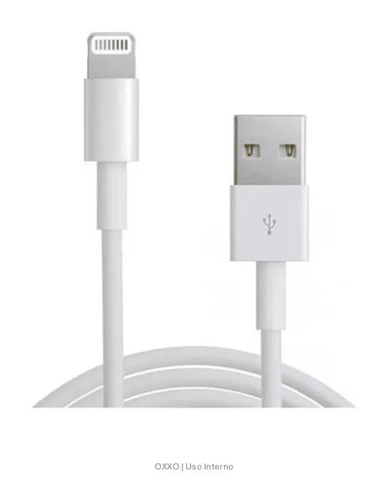 CABLE USB A IPHONE OXXO
