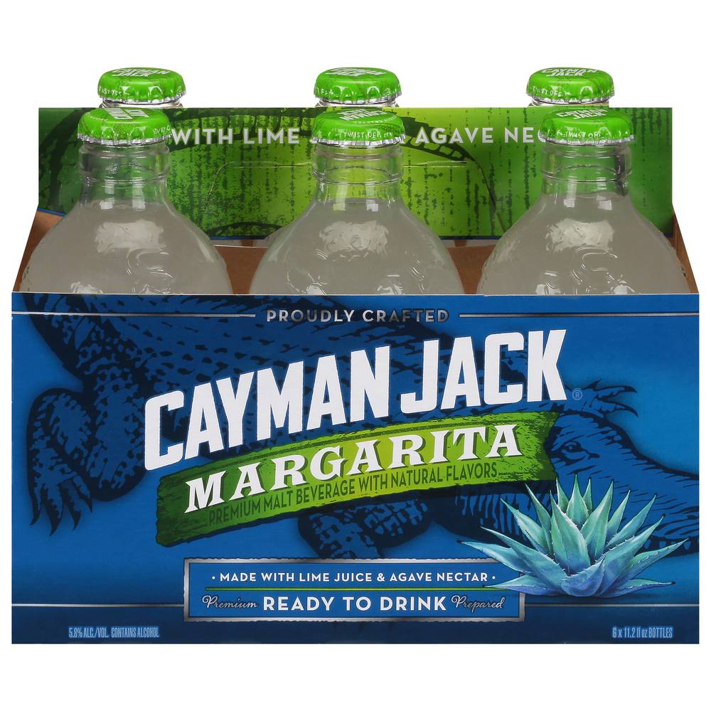 Cayman Jack Margarita Malt Beverage Cocktail (6 x 11.2 fl oz)