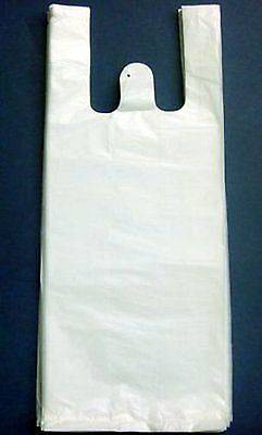 Small White T-Shirt Bags - 8x4x16 - 900 ct (1X1300|1 Unit per Case)