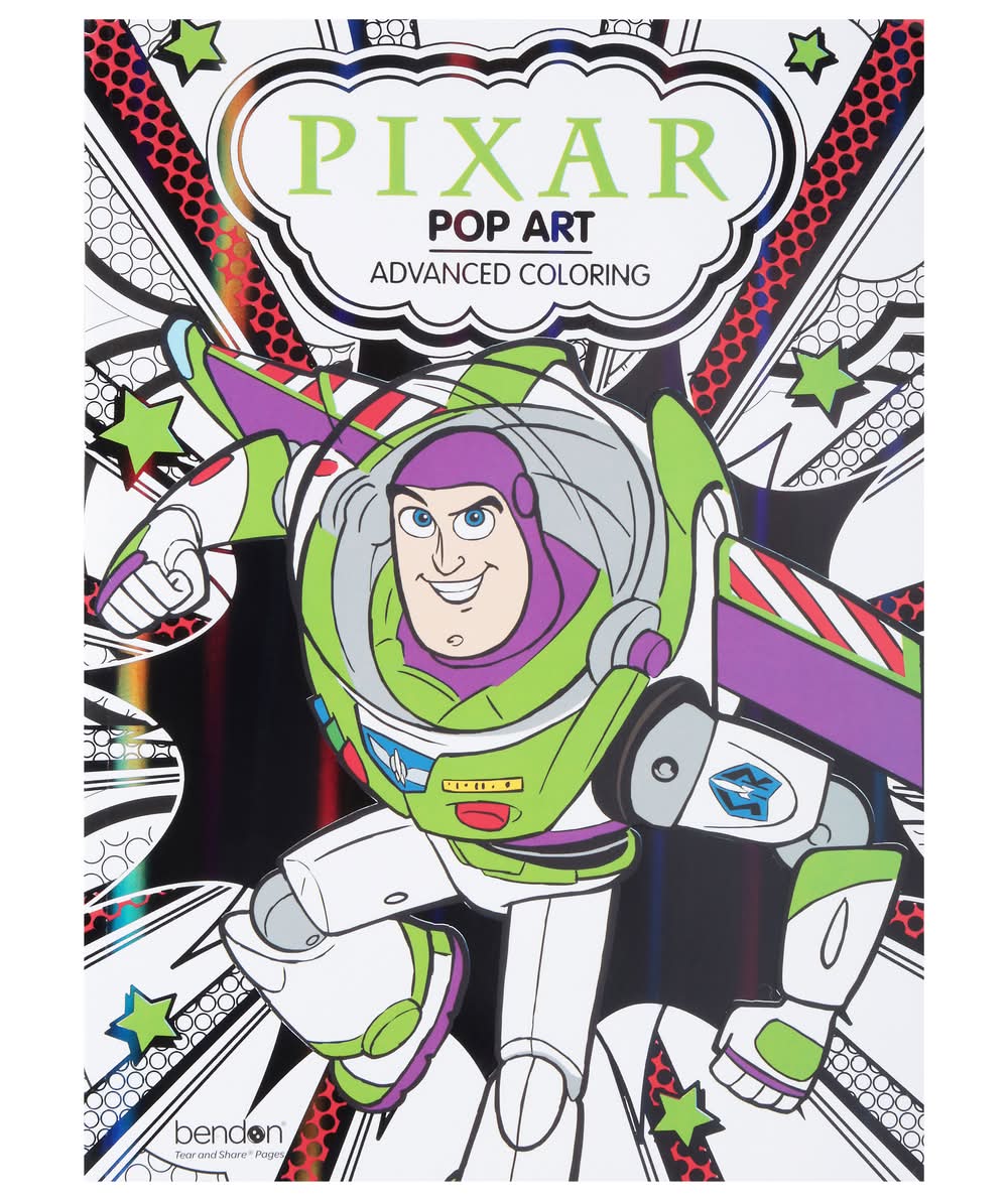 Bendon Pixar Pop Art Advanced Coloring Book