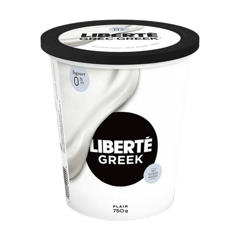 Liberté 0% M.F. Plain Greek Yogurt (750 grams)