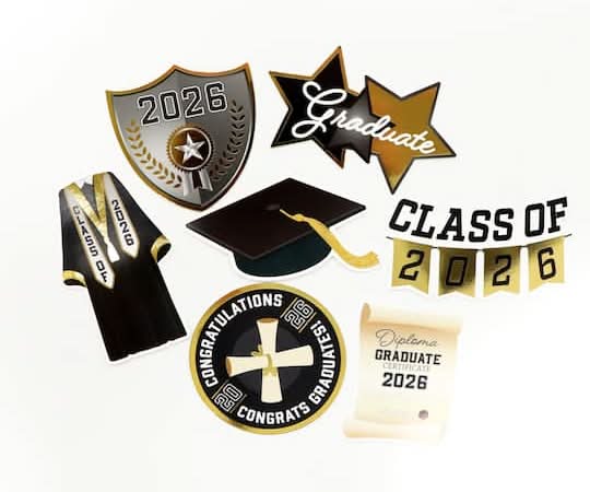 Graduation Cap Die-Cut Stickers By Recollections