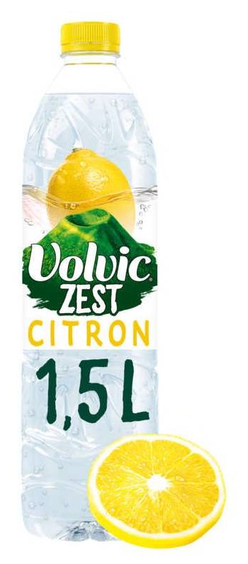 Volvic - Eau aromatisée, citron (1,5L)