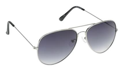 Young Mens Slim Aviator Sunglasses Gray