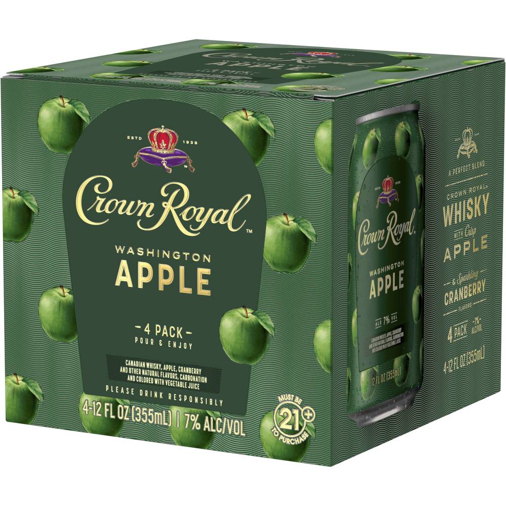 Crown Royal Washington Apple Whisky (4 x 12 fl oz)