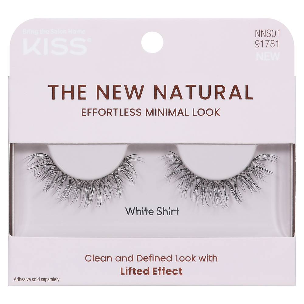 KISS Lifted Effect White Shirt Lashes, Black