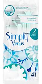 Gillette Simply Venus 2 Women's Disposable Razors, 4 Pack