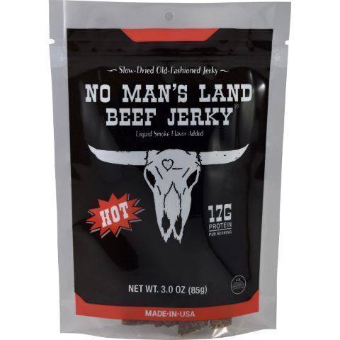 No Man's Land Hot Beef Jerky 3oz