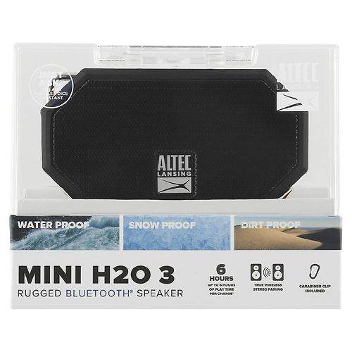 Altec Lansing Mini H2O 3 Rugged Bluetooth Speaker - 1.0 ea