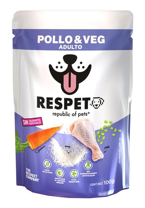 Respet · Alimento para perro adulto de pollo y vegetales (100 g)