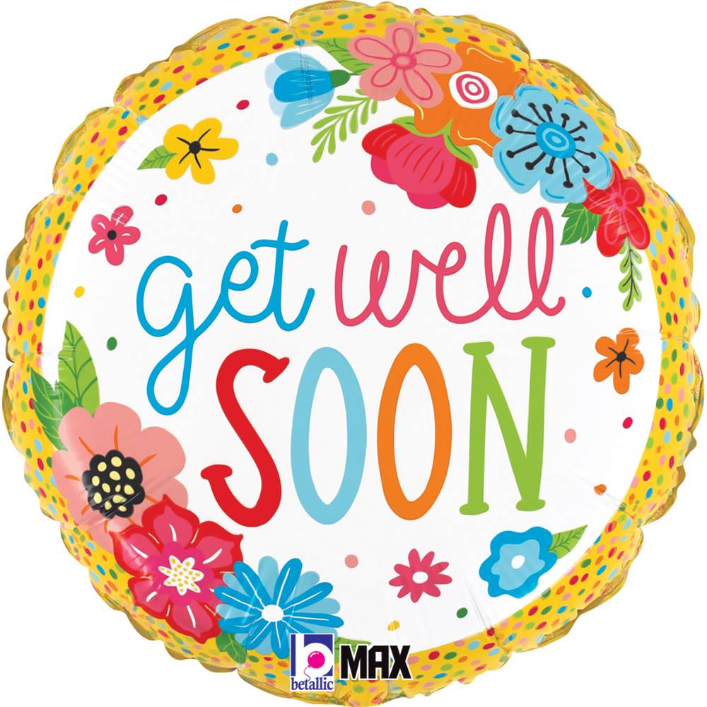 Dierbergs Flowers & Gifts Get Well Soon Balloon (1 ea)