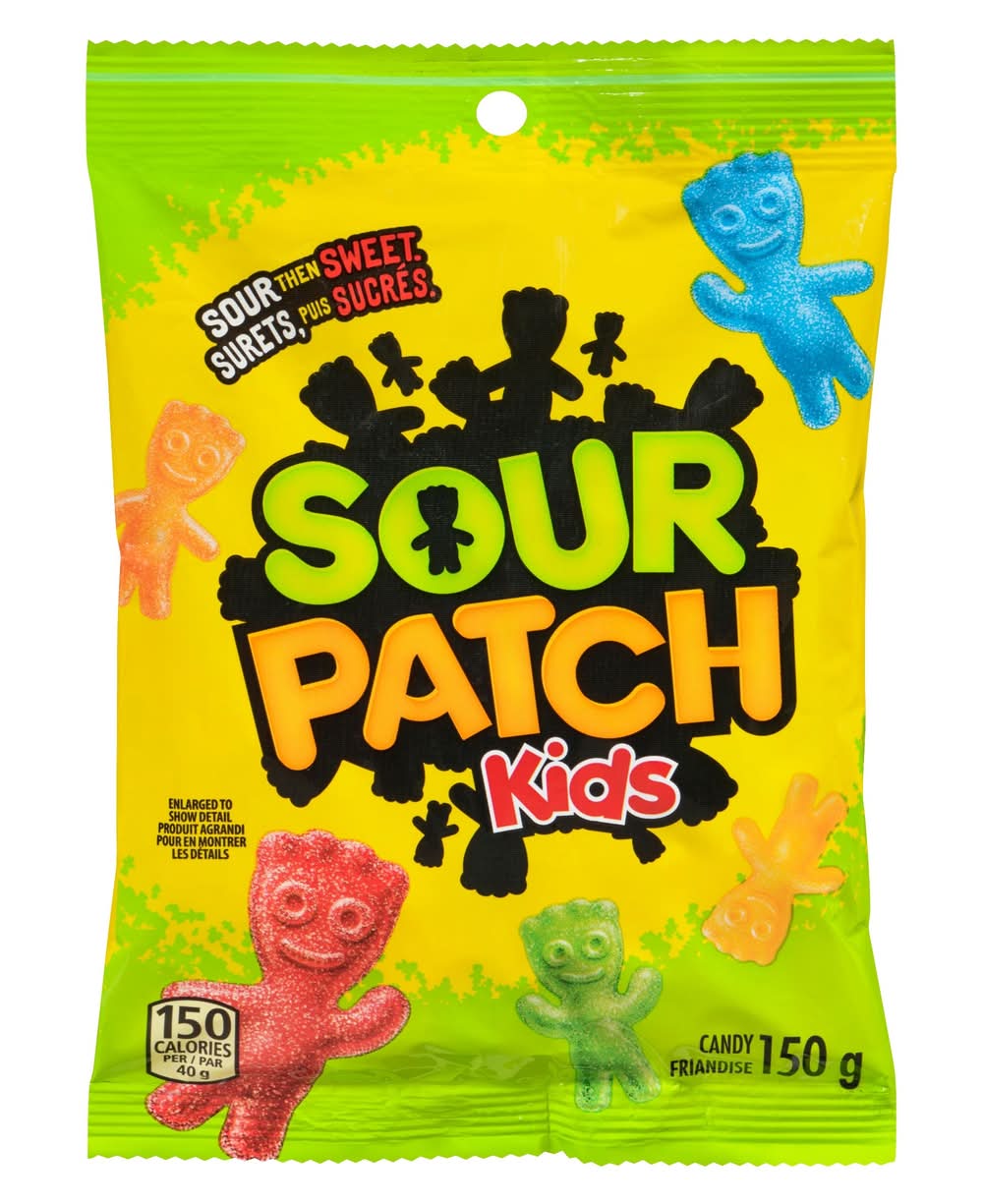 Sour patch kids bonbons surets puis sucrés gommeux - sour then sweet gummy candies