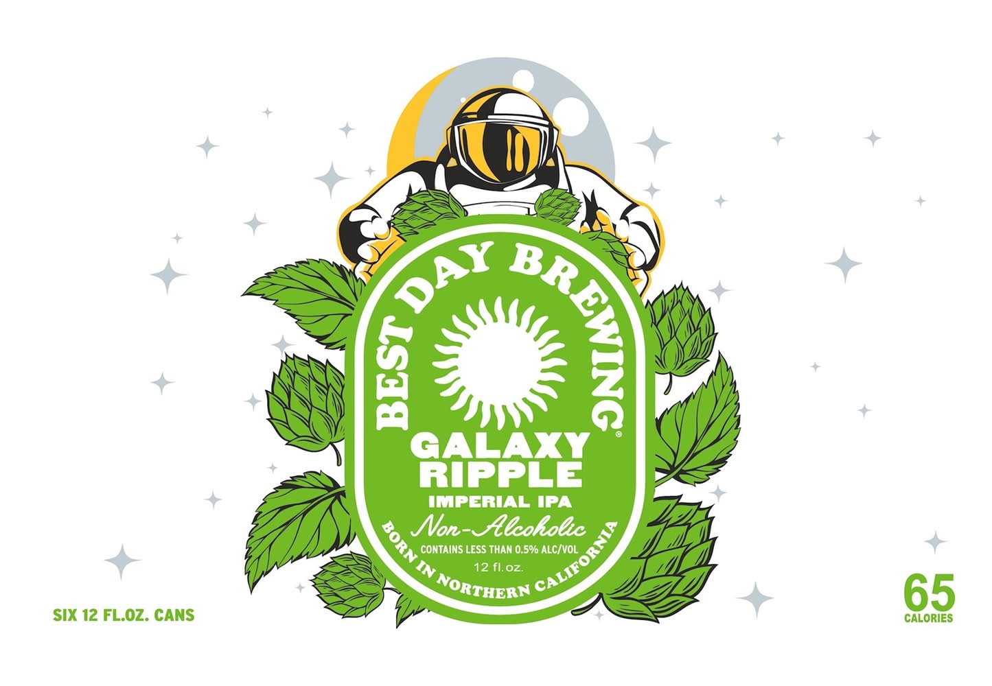 Best Day Brewing Galaxy Ripple Double Ipa (6 x 12 fl oz)