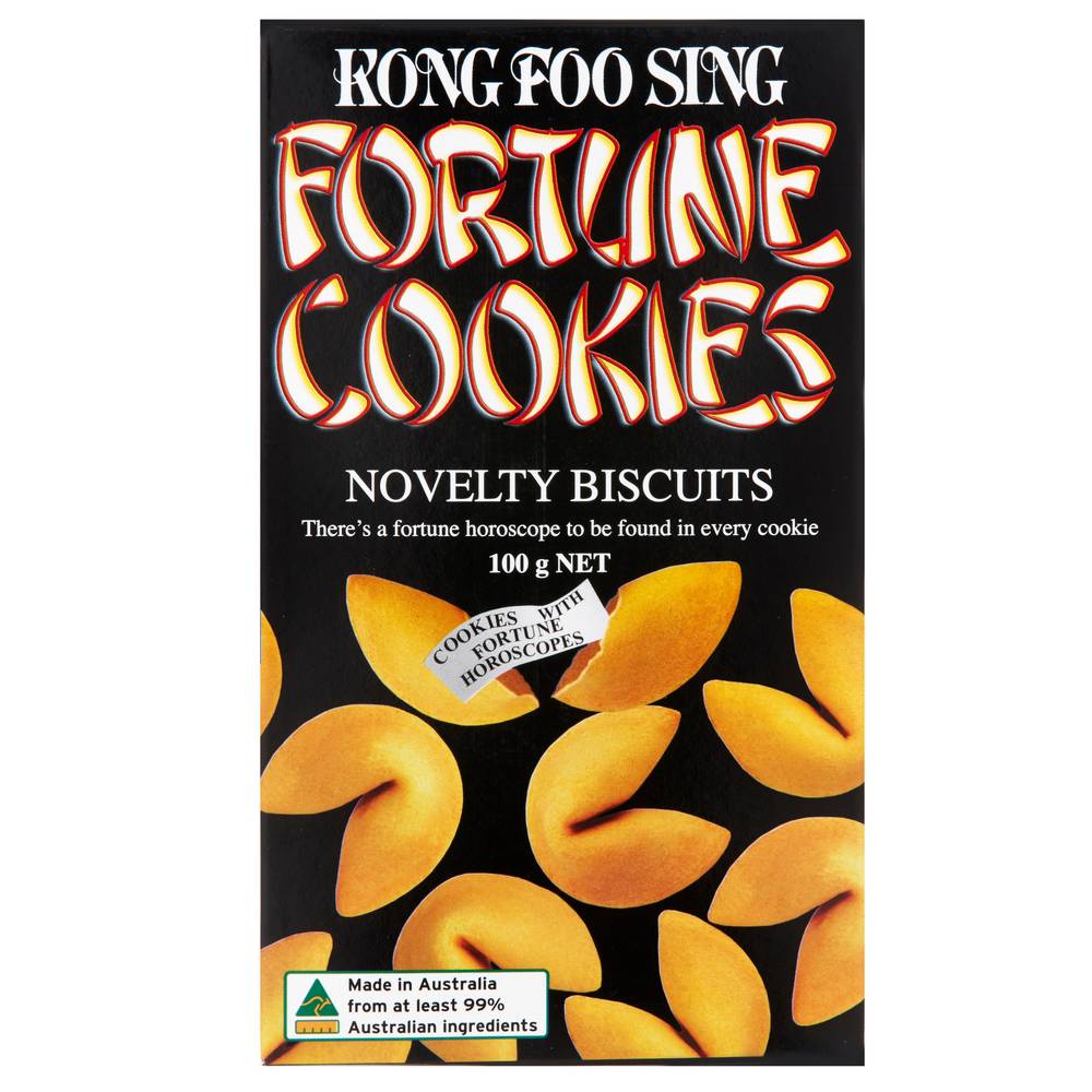 Kong Foo Sing Novelty Biscuits Fortune Cookies (100g)