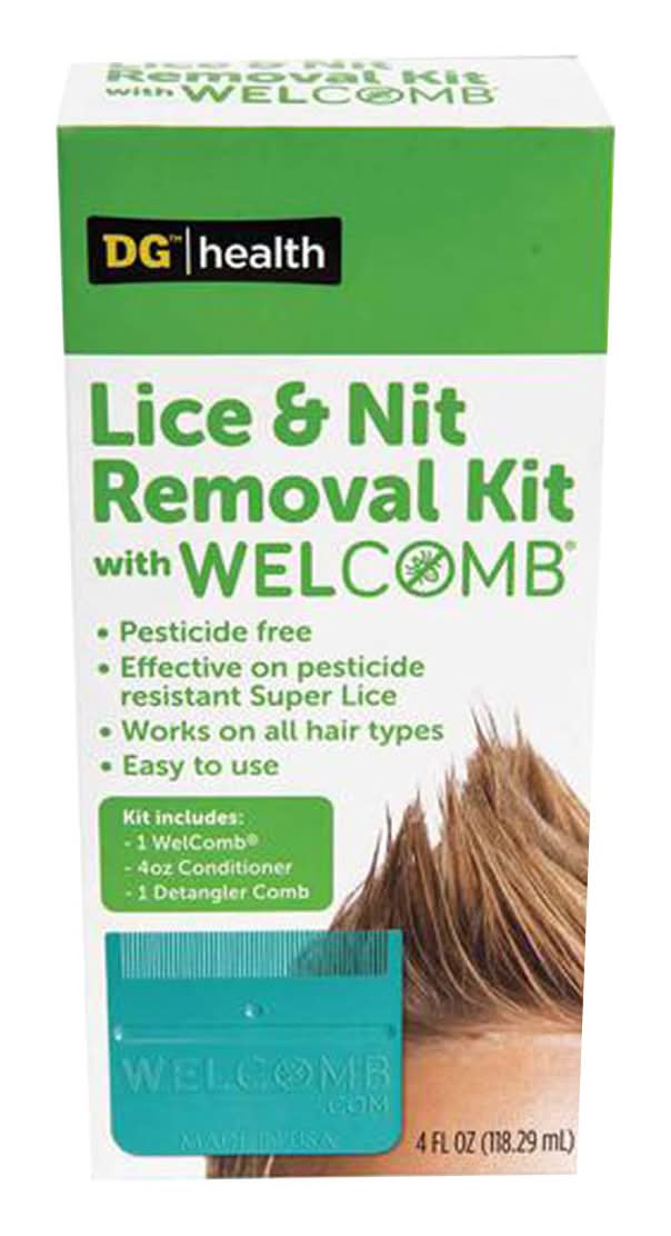 DG Health Lice & Nit Removal Kit With Welcomb (4 fl oz, 3 ct)
