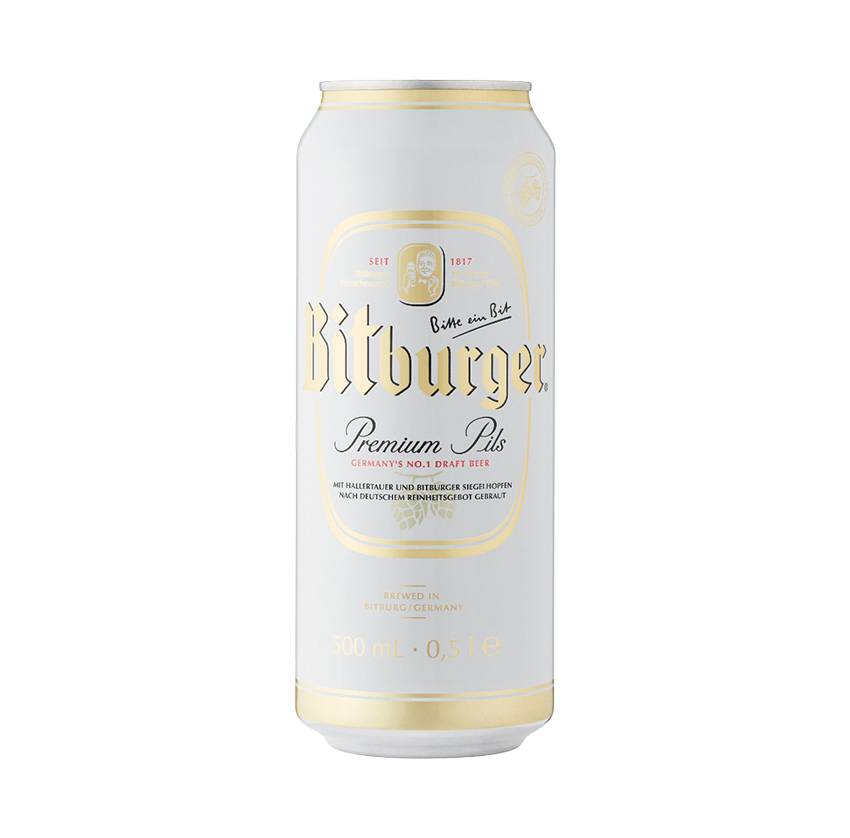 Bitburger Premium Pils Beer (500 mL)