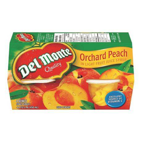Del Monte Diced Peach in Light Fruit Fruit Juice Syrup (112.5 ml)