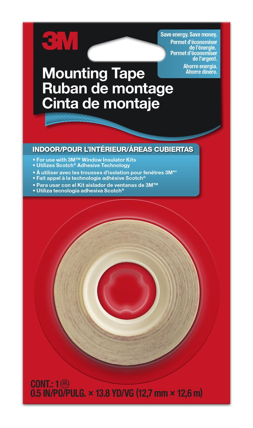 3M Indoor Mounting Tape 41.4 In. L X 1/2 In. W 1 Rolls