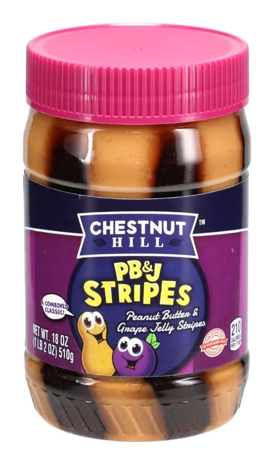 Chestnut Hill Peanut Butter and Grape Jelly Stripes (18 oz)