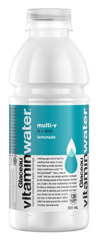 Glacéau Multi-V Vitamin Water, Lemonade (591 ml)