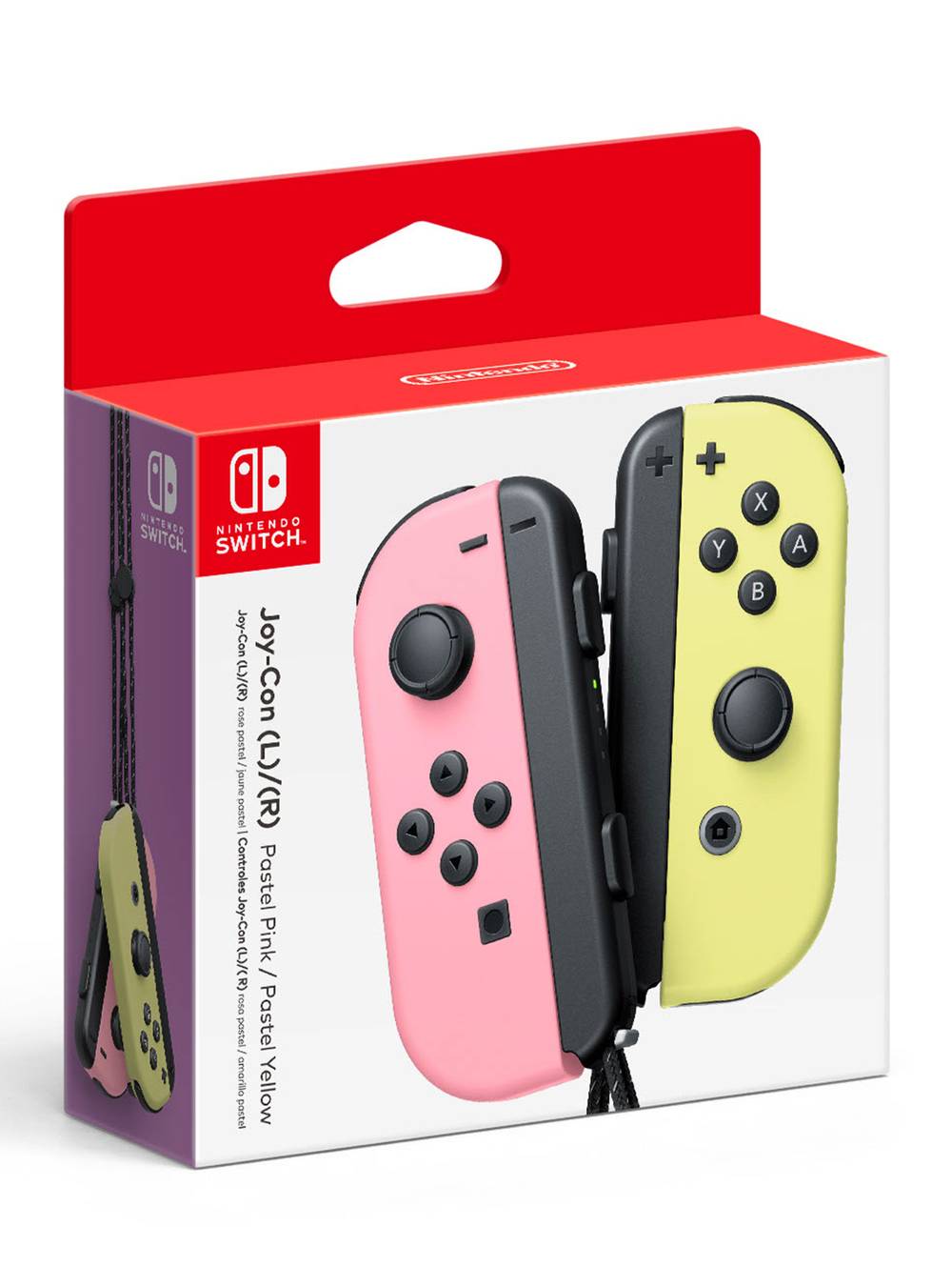 Nintendo · Control switch joy-con controller pair pink yellow