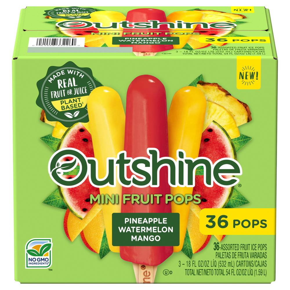 Outshine Mini Fruit Pops (pineapple-watermelon-mango )