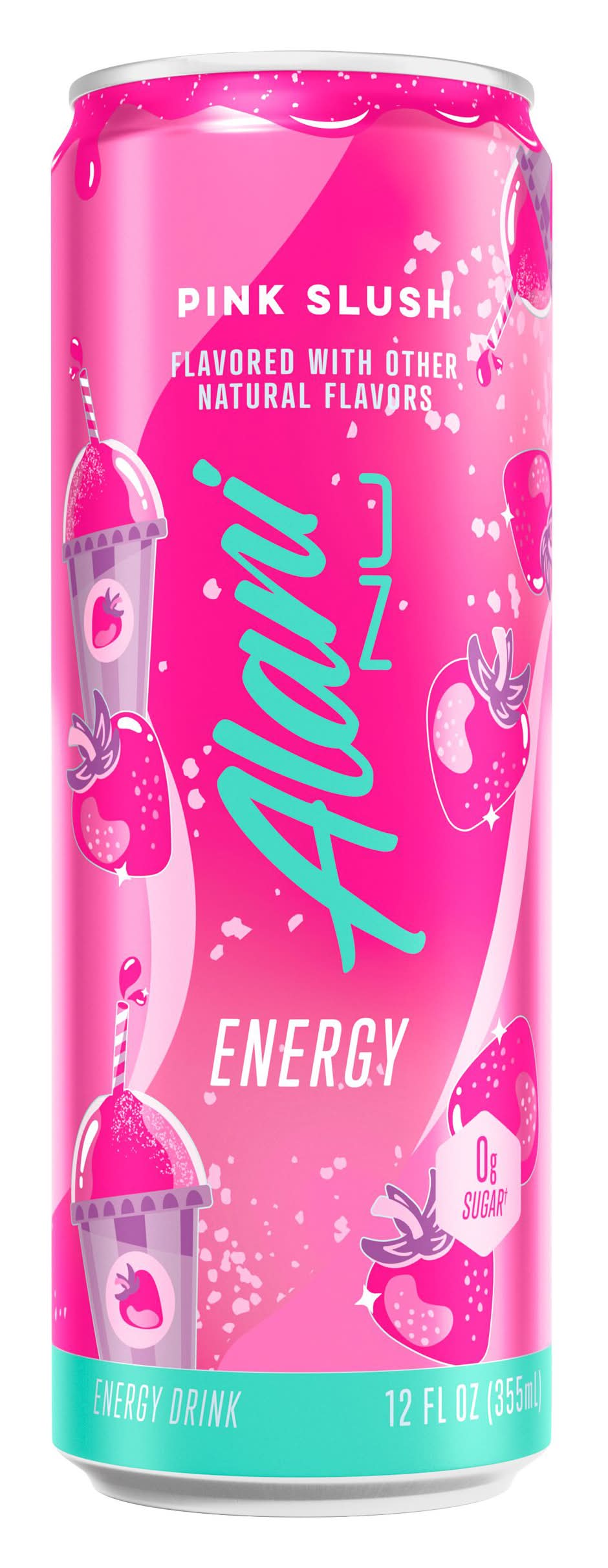 Alani Nu Flavored Energy Drink, Pink Slush (12 fl oz)