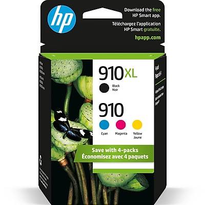 Hp 910xl/910 High-Yield Black and Cyan Magenta Yellow Ink Cartridges (4 ct)