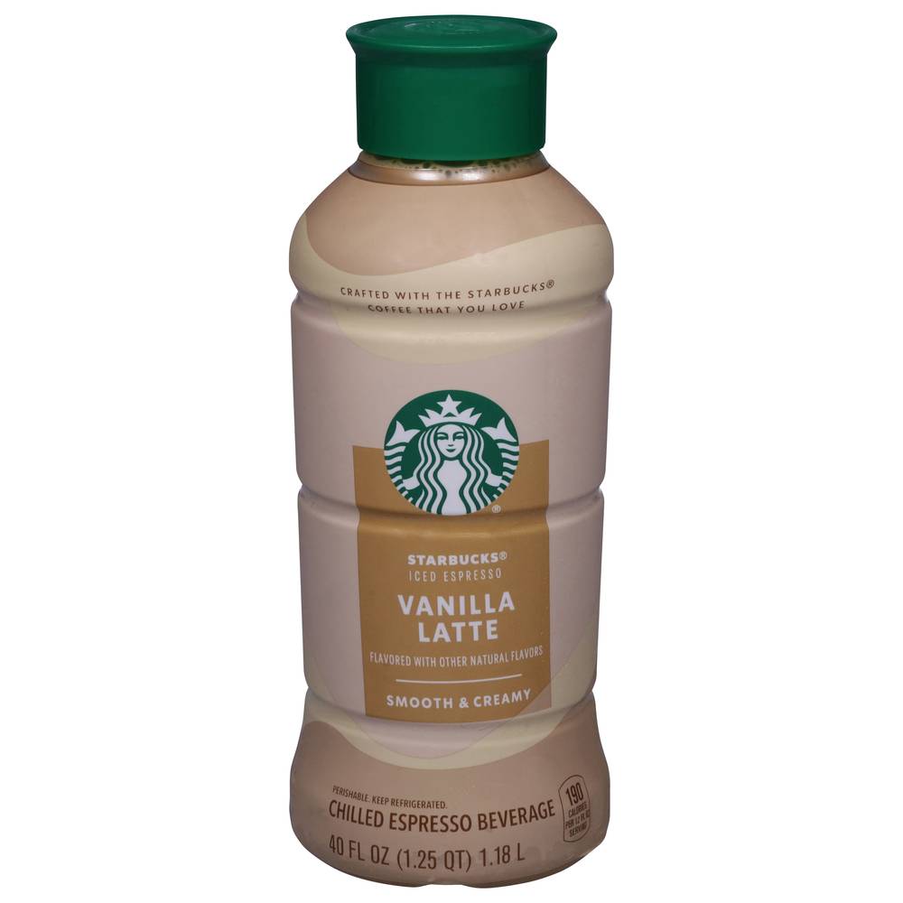 Starbucks Iced Espresso Beverage (40 fl oz) (vanilla latte)