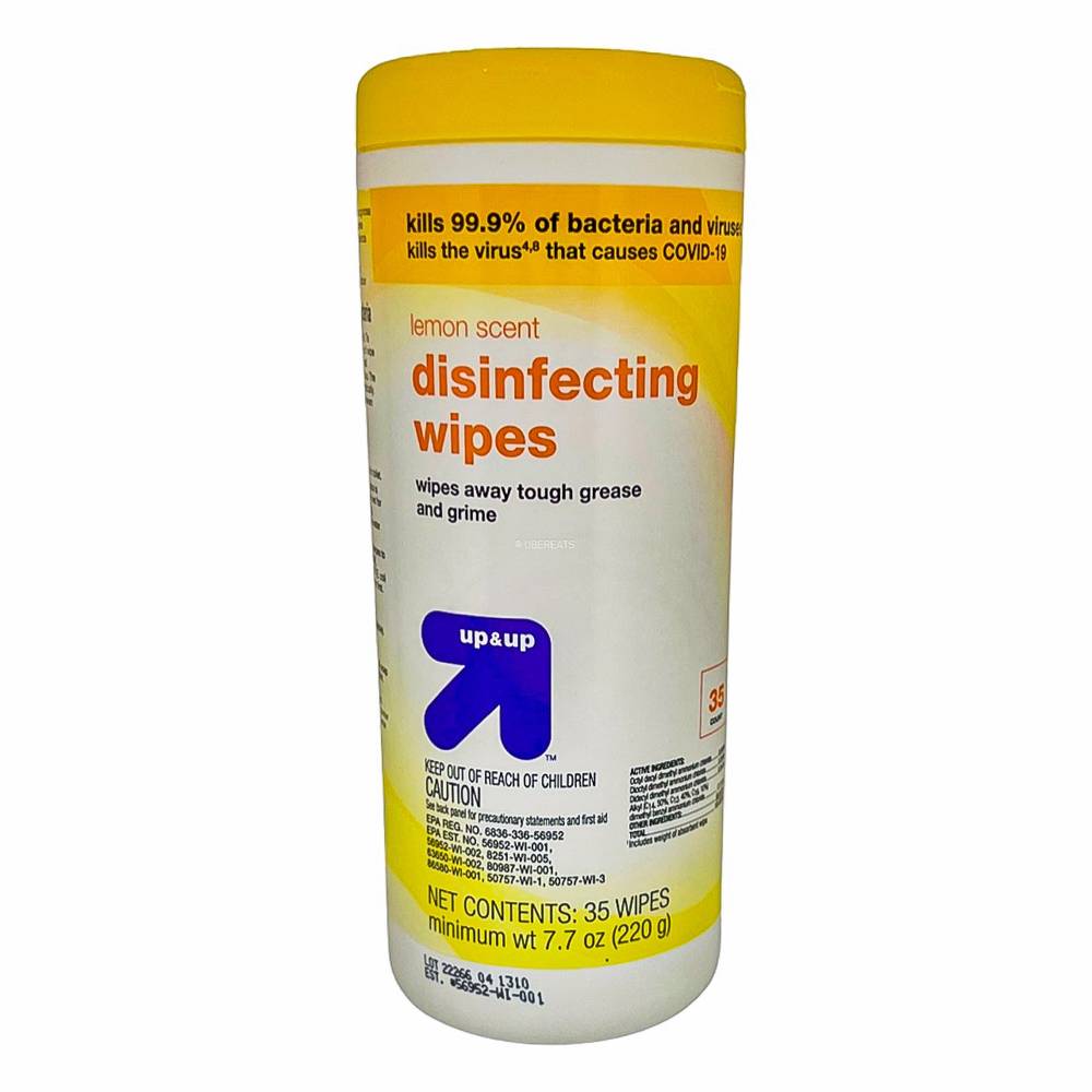 Up&Up Disinfecting Wipes Lemon Scent