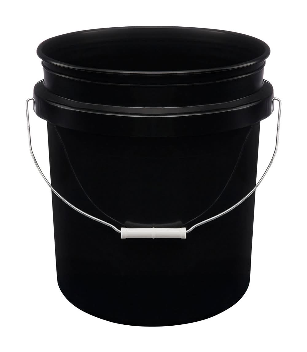 Summer Black Bucket With Handle 5 Gallon