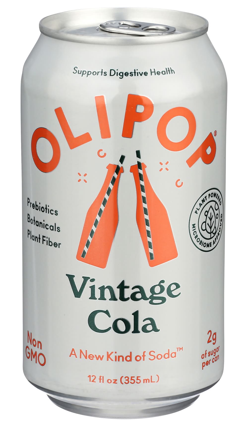 Olipop Prebiotic Soda, Vintage Cola (12 fl oz)