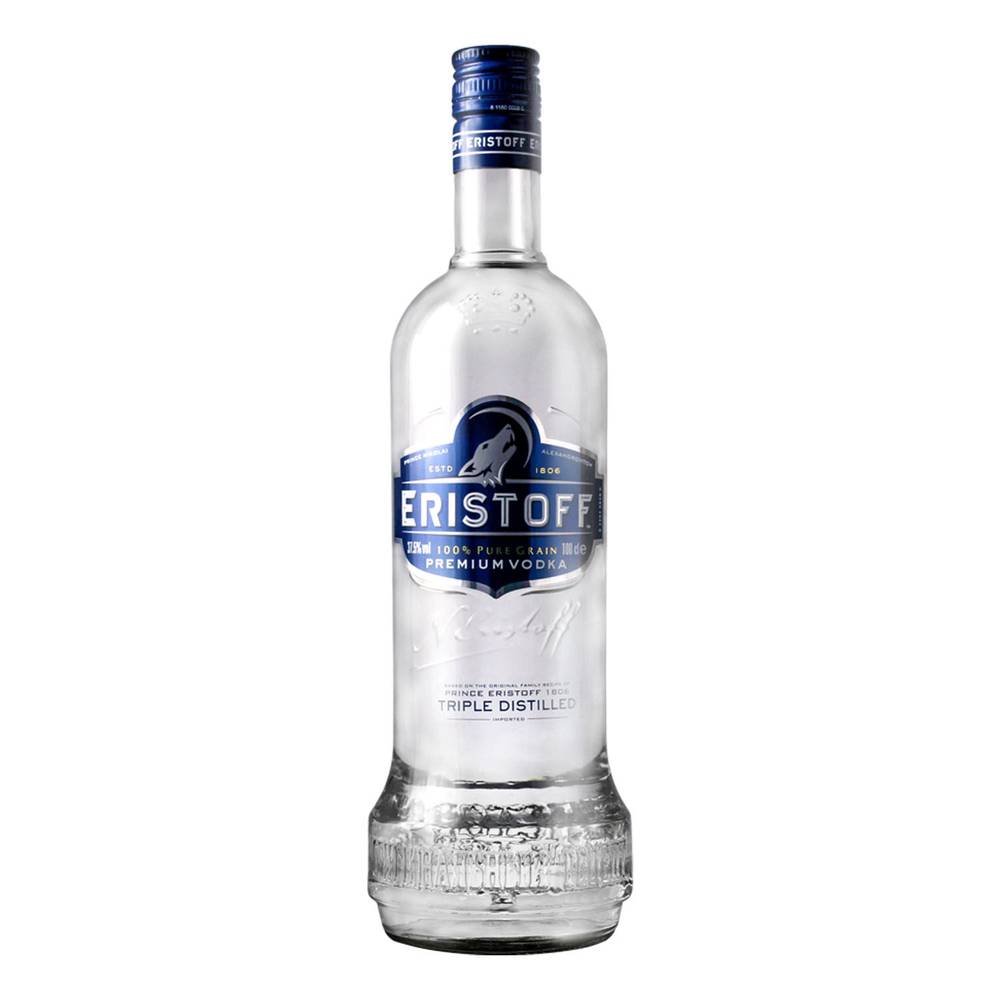 Eristoff vodka triple destilado (botella 1 l)