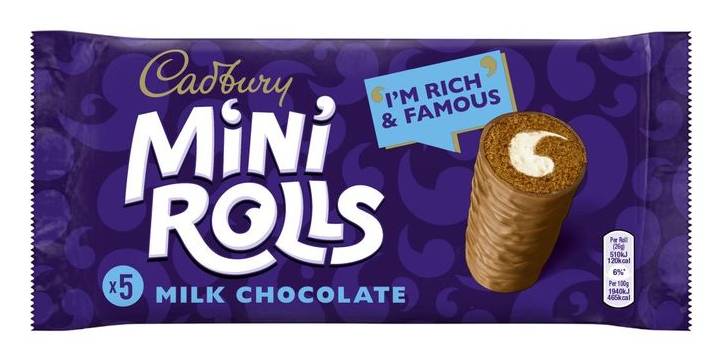 Cadbury Milk Chocolate Mini Rolls Cakes 5s (382159)