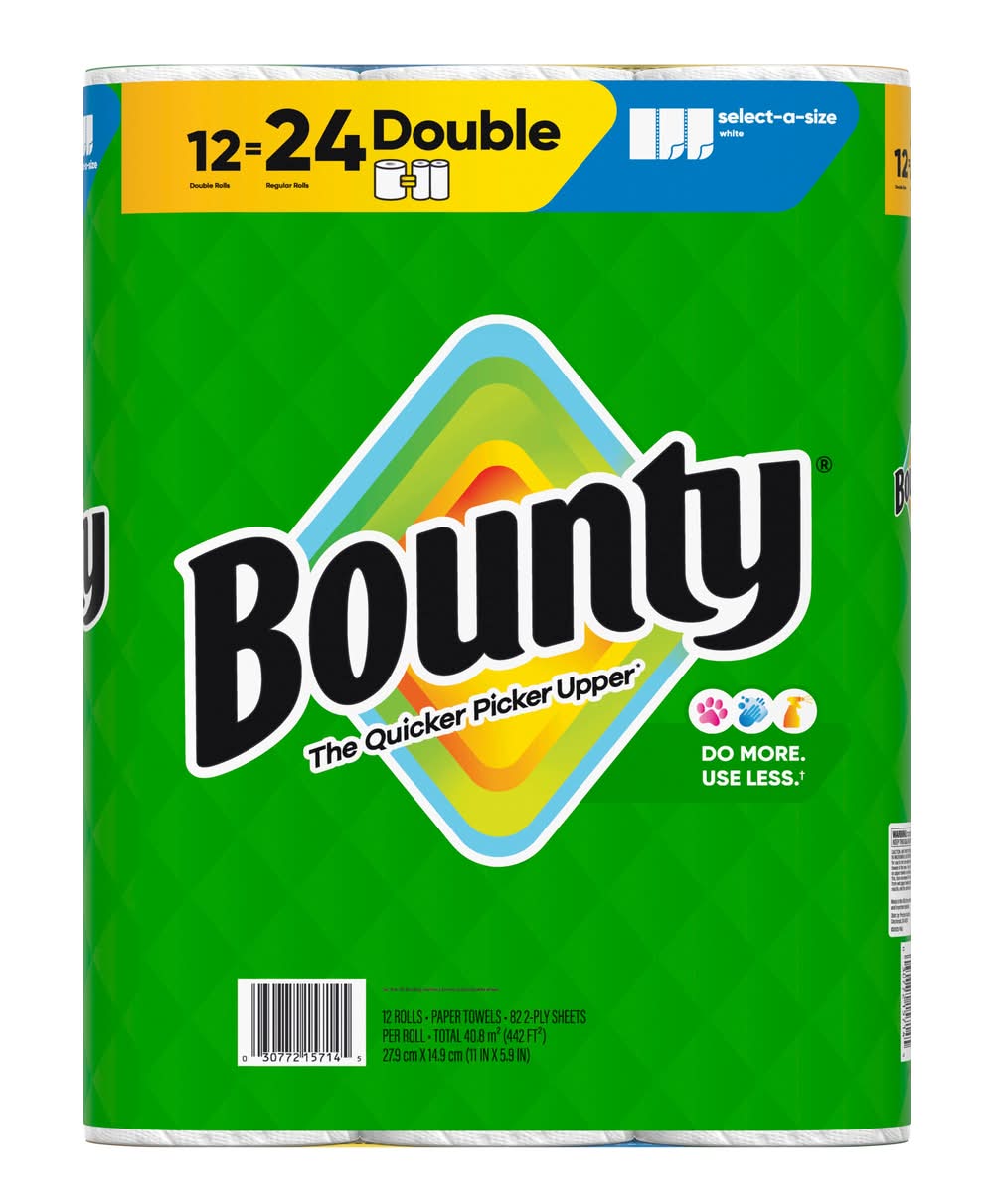 Bounty Double Select-a-Size 12 -Count Paper Towels