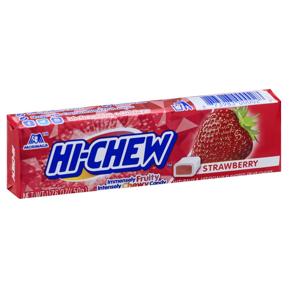 Hi-Chew Fruity Chewy Candy, Strawberry (1.76 oz)