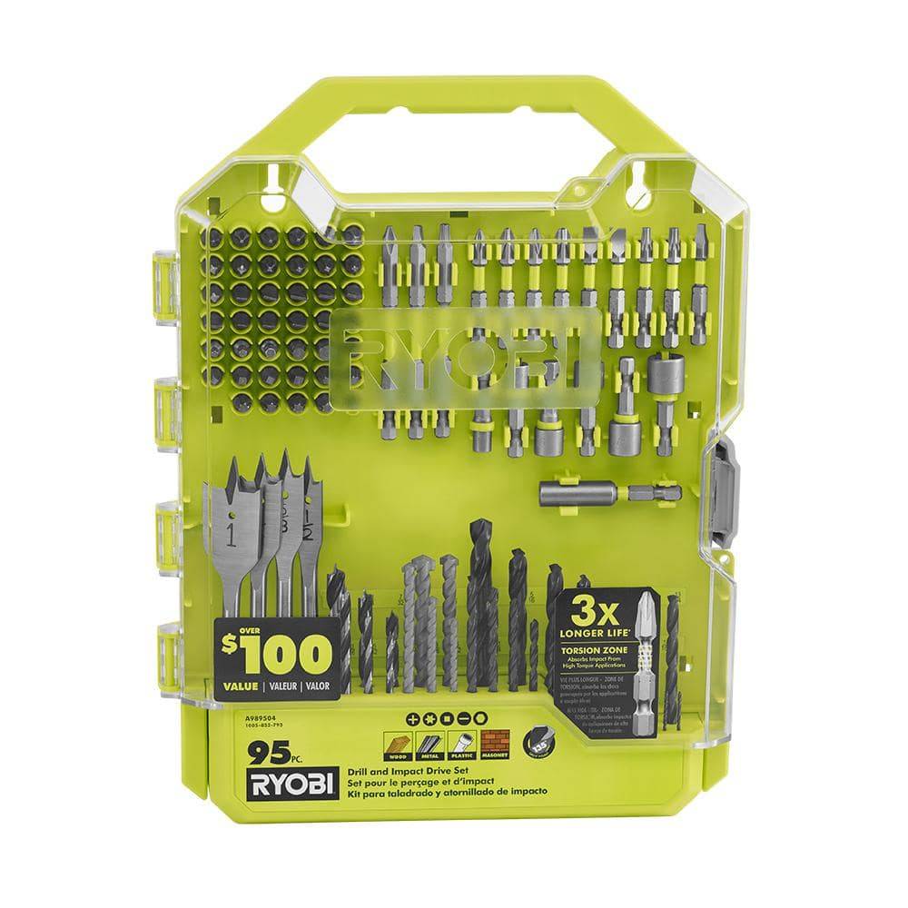 Ryobi Drill And Impact Drive Kit (95-Piece)